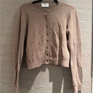 Old Navy sosoft beige Cardigan Sweater